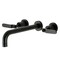 Kingston Brass KS8020KL Two-Handle Wall Mount Tub Faucet, Matte Black KS8020KL - alternate 1